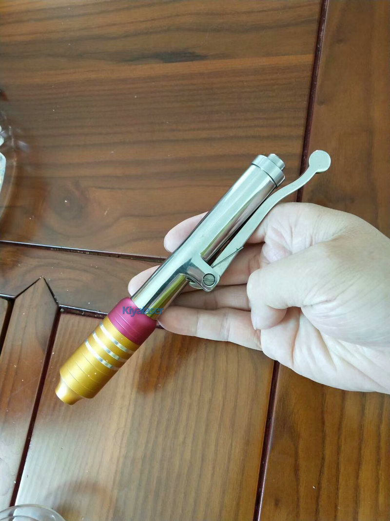 Newest high pressure adjustable hyaluron pen free injection hyaluronic acid serum gun For Anti Wrinkle /Lifting Lip
